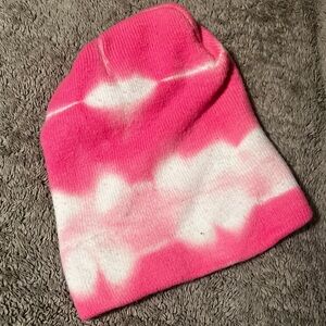 Pink Tie Dye Beanie